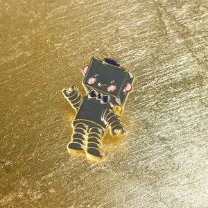 2 For $15! Retro Robot Enamel Pin